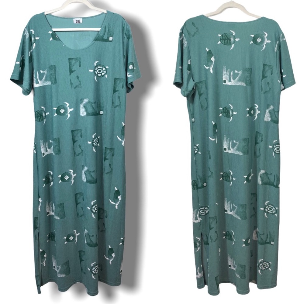 SPS USA sea turtle mumu comfort dress casual wear